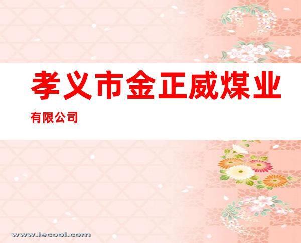 孝义市金正威煤业有限公司